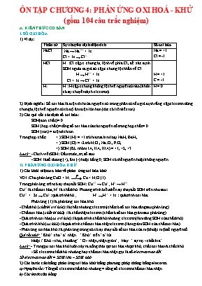 Bài tập trắc nghiệm Hóa học 8 - Chương 2 Phản ứng hóa học (Có đáp án)